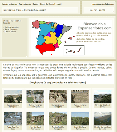 Captura de la web España en Fotos