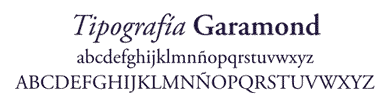 Tipografía Garamond