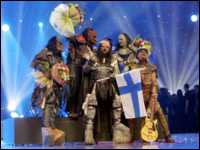 Lordi al ganar Eurovisión
