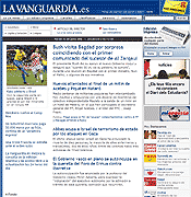 Captura de la portada de la web de La Vanguardia