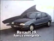 Captura del anuncio del Renault 19