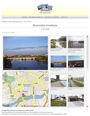 Captura de la nueva web de Zamora en Imágenes