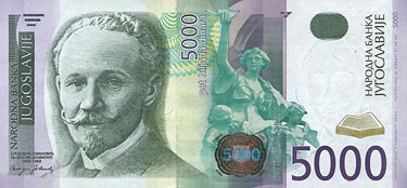 5.000 nuevos dinares de 2002