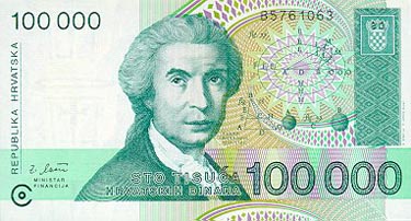 100.000 dinares de 1993