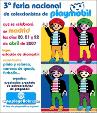 Cartel de la 3ª Feria Nacional de Coleccionistas de Playmobil