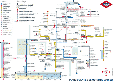 El nuevo plano del Metro de Madrid