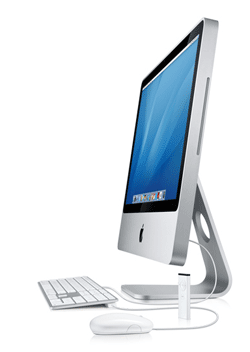 El nuevo iMac en una foto promocional