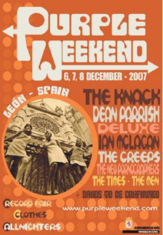 Cartel de la edición 2007 del Purple Weekend